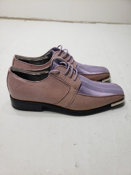 Viotti 163ST-058 Men’s Purple Textured Square Toe Dress Shoes Size 8.5 main image 12